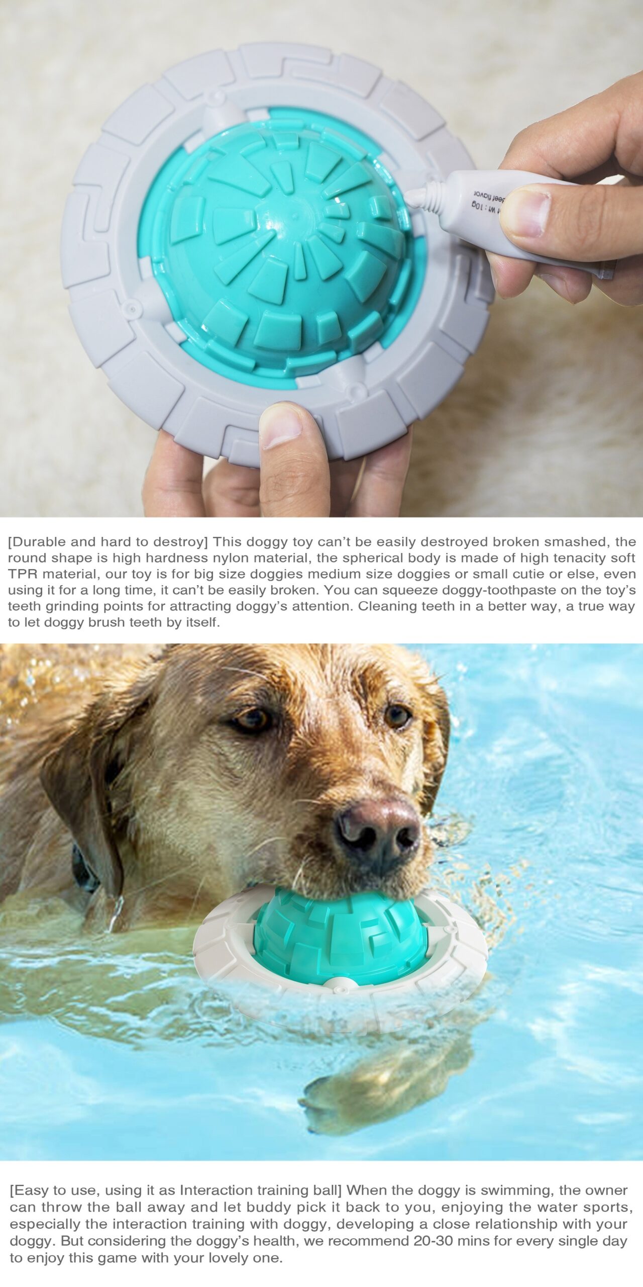 Durable Flying Disc Toy for Large Dogs - Squeaky, Indestructible, Interactive Pet Gift - Image 14