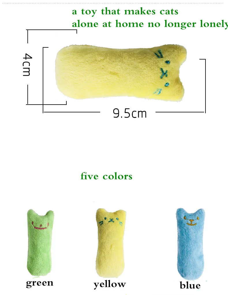 Teeth Grinding Catnip Toys Funny Interactive Plush Cat Toy Pet Kitten Chewing Vocal Toy Claws Thumb Bite Cat mint For Cats - Image 15