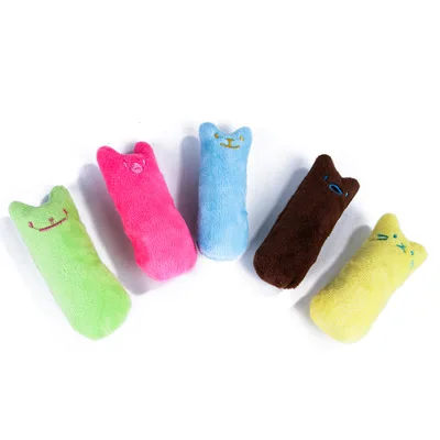 Teeth Grinding Catnip Toys Funny Interactive Plush Cat Toy Pet Kitten Chewing Vocal Toy Claws Thumb Bite Cat mint For Cats - Image 2