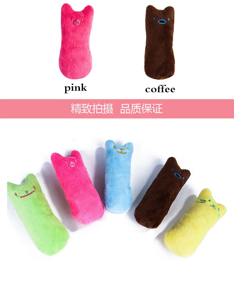 Teeth Grinding Catnip Toys Funny Interactive Plush Cat Toy Pet Kitten Chewing Vocal Toy Claws Thumb Bite Cat mint For Cats - Image 16