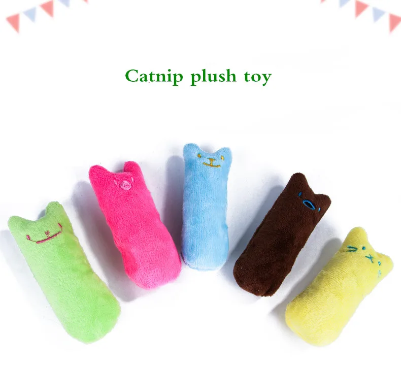 Teeth Grinding Catnip Toys Funny Interactive Plush Cat Toy Pet Kitten Chewing Vocal Toy Claws Thumb Bite Cat mint For Cats - Image 12