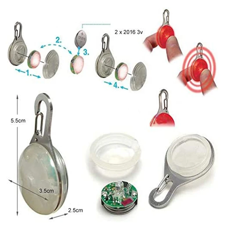 Led Dog Collar Pendant Dog Cat Collar Pet Leads Glow Accessories Bright Necklace Luminous Collar Night Safety Decoration - Image 25