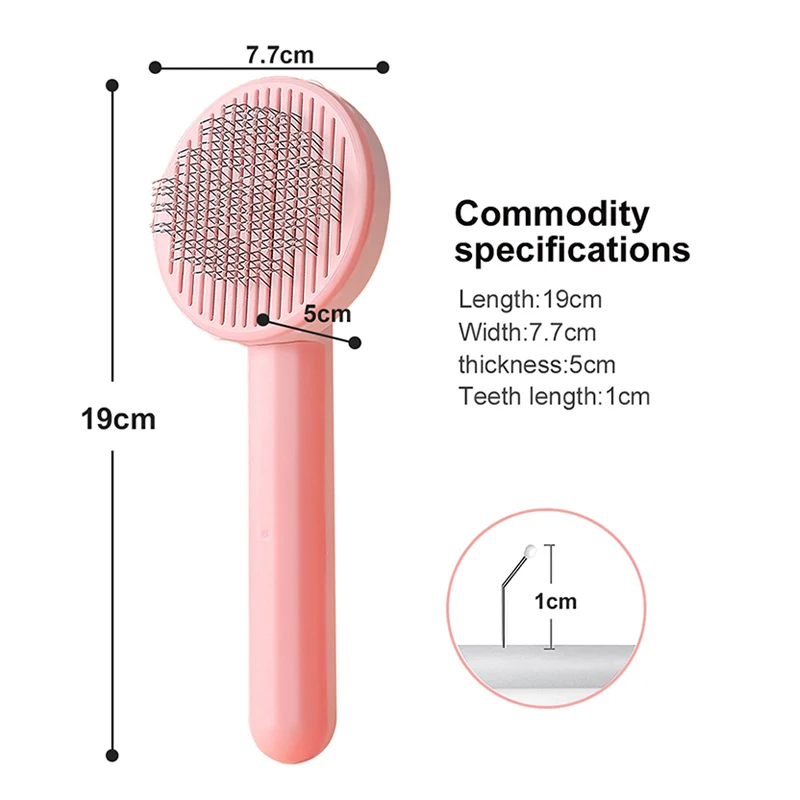 Pet Grooming Brush for Cats & Dogs Remove Hairs - Image 2