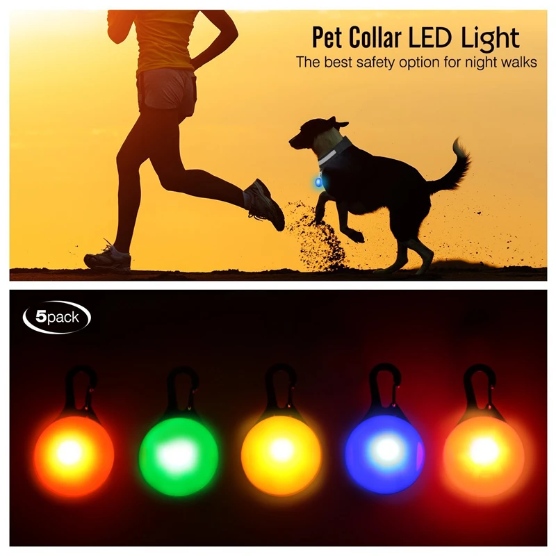 Led Dog Collar Pendant Dog Cat Collar Pet Leads Glow Accessories Bright Necklace Luminous Collar Night Safety Decoration - Image 18