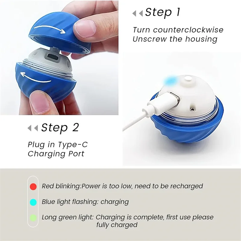 Smart Dog Toy Ball Electronic Interactive Pet Toy Moving Ball USB Automatic - Image 5